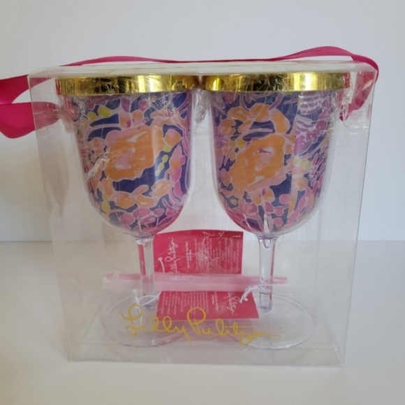 Lilly Pulitzer Insulated Drink Tumblers with Lids and Straws - NWT - Picture 4 of 8
